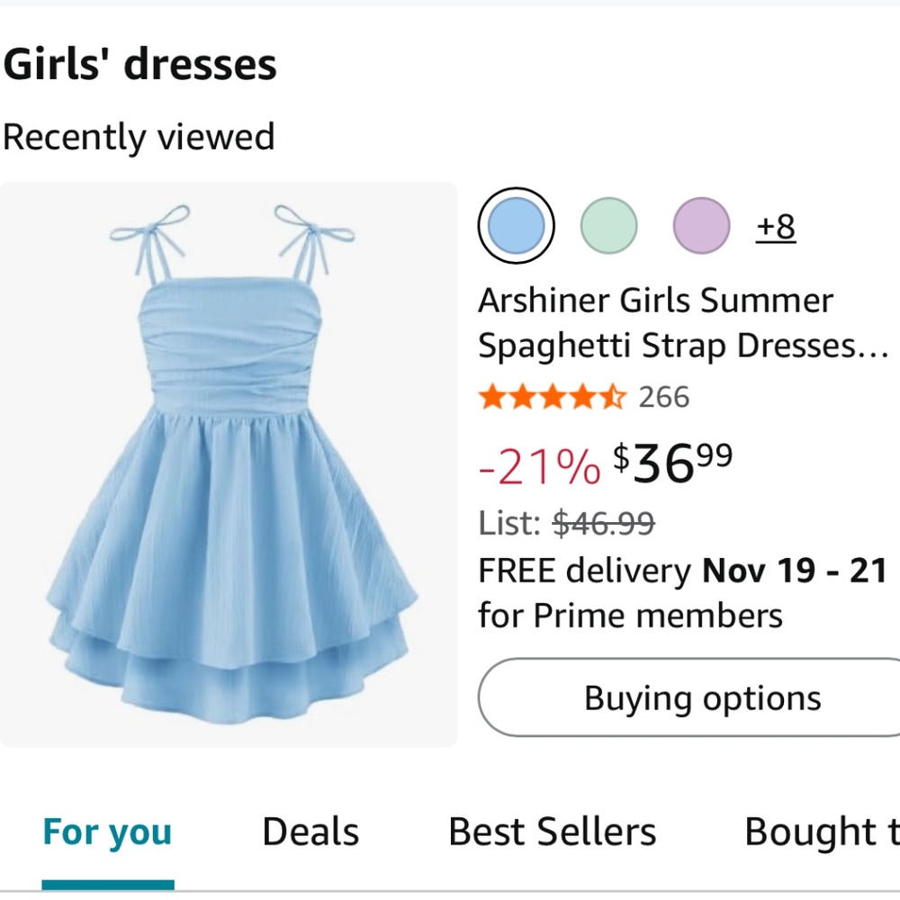 New w tags blue dress girls size 10/11